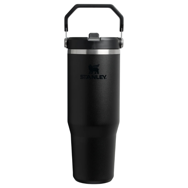 Термокружка с трубочкой The IceFlow Flip Straw 2.0 Tumbler 0.89L черная 2.0 (2812043071)