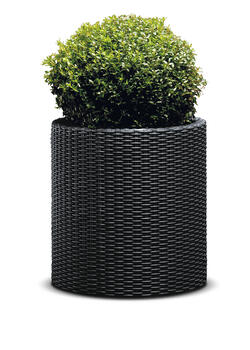 Горшок для цветов Large Cylinder Planter серый (29197837939)