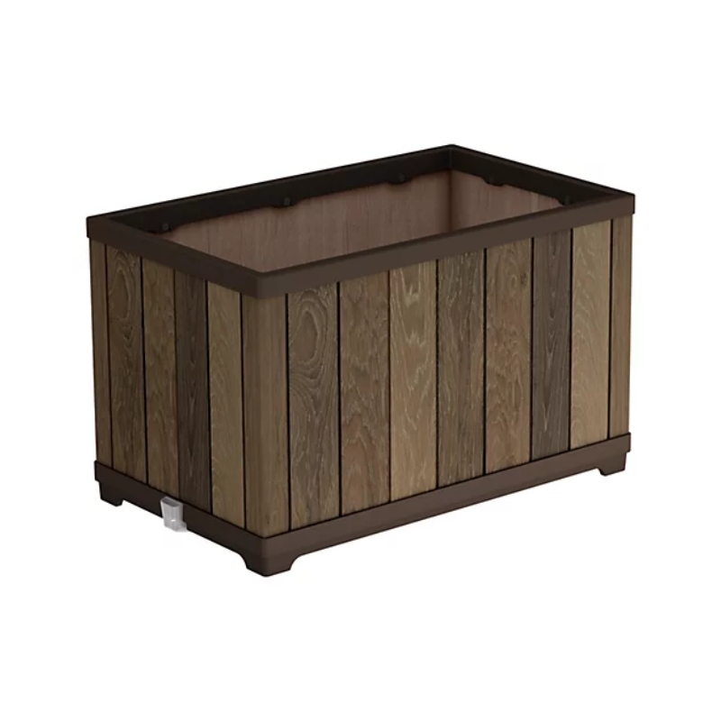Puķu pods Deco Rectangle Planter Walnut (29213624533)