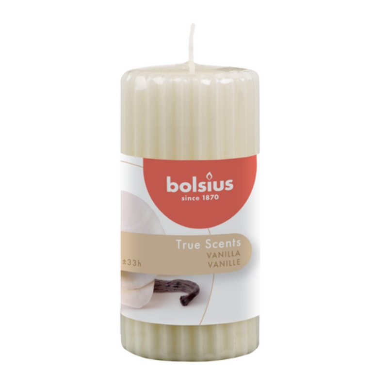 Ароматическая свеча цилиндрической формы True Scents Ø120x58 мм ваниль (37266775)
