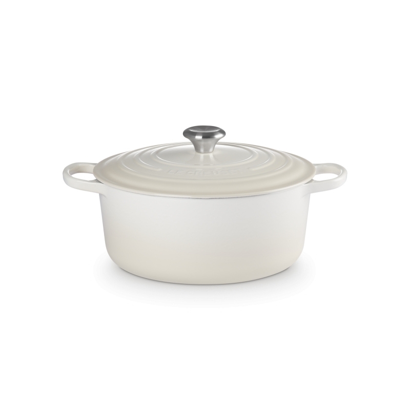 Čuguna katls apaļš &Oslash;34cm / 12L krēmkrāsa (02734336)