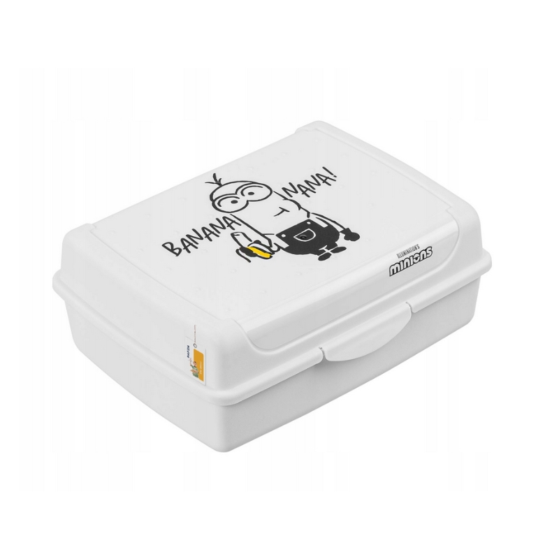Pārtikas uzglabāšanas trauks deco-click-box midi 1L Carla "Minions Banana" 17x13x7cm balta (0610705100359)