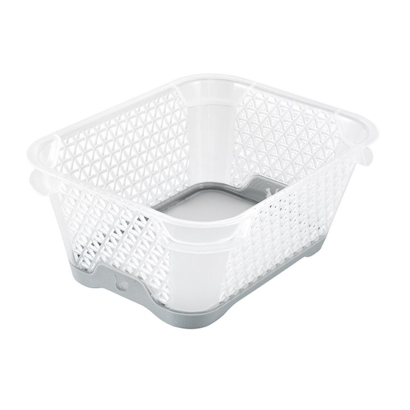 Groziņš mini A7 ar pretslīdes funkciju Jonas 16x12x7cm caurspīdīgs/pelēks (0610370130)