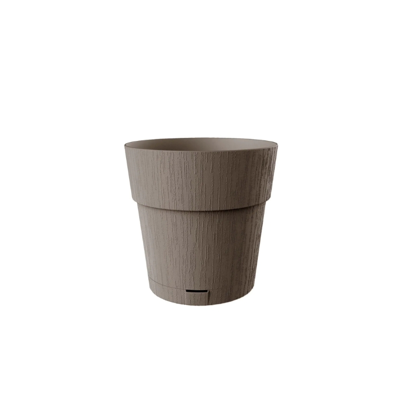 Puķu pods ar paliktni Ethica Ø20x19cm brūns (2168069)