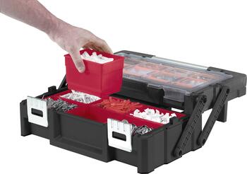 Instrumentu kaste ar 18 nodalījumiem Cantilever Tool Box 18" 45,8x24x14,5cm (30186819)