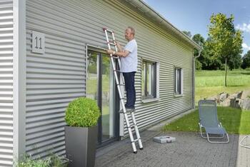 Kāpnes teleskopiskās T80 FlexLine / alumīnija / 13 pakāpieni (037113131)