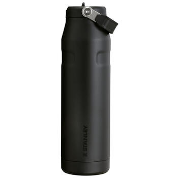 Termopudele ar salmiņu The IceFlow Bottle Flip Straw 2.0 1,06L melna 2.0 (2812111063)