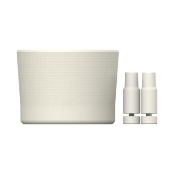 Aizsargpārvalka un salmiņu vāciņu 2 gab. komplekts termokrūzēm 0,89L/0,59L The Quencher Boot + Straw Topper krēmkrāsā  (2812478069)