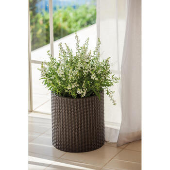 Puķu pods Small Cylinder Planter brūns (29197833590)