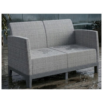 Двухместный садовый диван Scandi Form 2 Seater Sofa светло-серый/темно-стальной серый (29214709ECN)