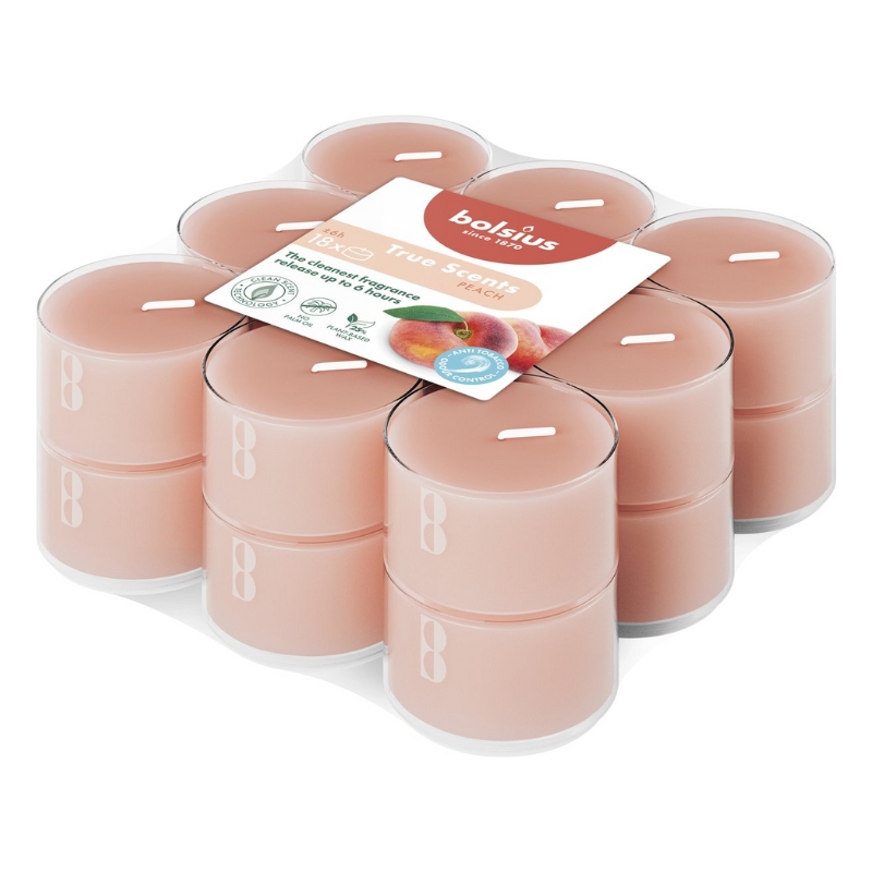 Ароматические чайные свечи. 18 шт. True Scents, персик. (37963480)