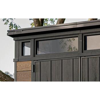 Садовый сарай Deco Pent 9x7, ореховое дерево (29212899)