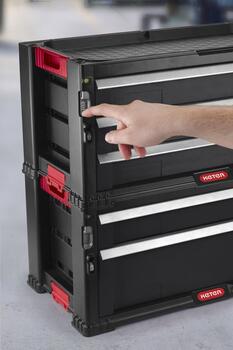 Instrumentu lāde ar 2 atviktnēm Drawers Tool Chest 56,2x28,9x26,2cm (30199303)