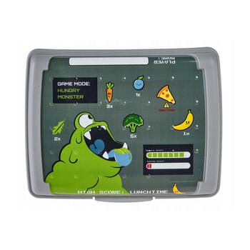 Pārtikas uzglabāšanas trauks deco-click-box midi 1L Carla “Monster” 17x13x7cm pelēks (0610697130339)