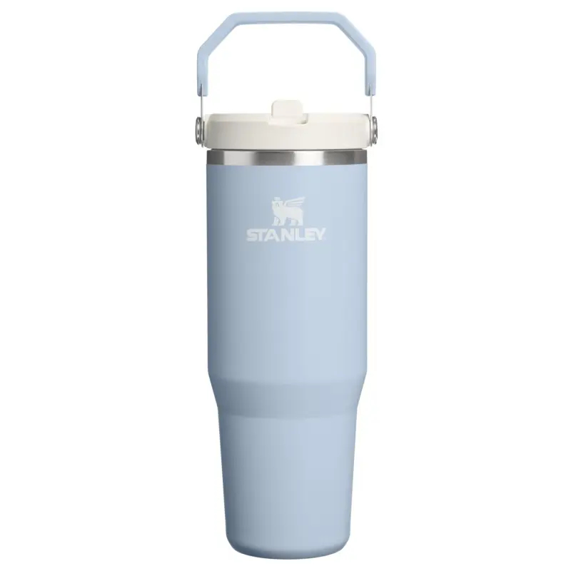 Termokrūze ar salmiņu The IceFlow Flip Straw 2.0 Tumbler 0,89L gaiši zila (28120431089)