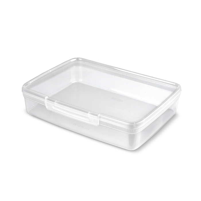 Pārtikas uzglabāšanas trauks taisnstūrveida 4,4L Snap Box caurspīdīgs (0802266000)