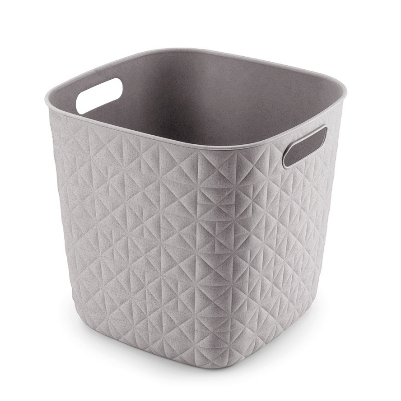 Grozs Softex kvadrāts 15L 27,9x27,9x26,9cm pelēkbrūns (0800573Z70)