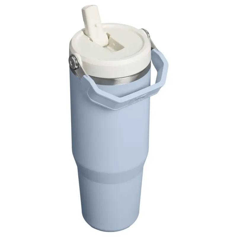 Termokrūze ar salmiņu The IceFlow Flip Straw 2.0 Tumbler 0,89L gaiši zila (28120431089)