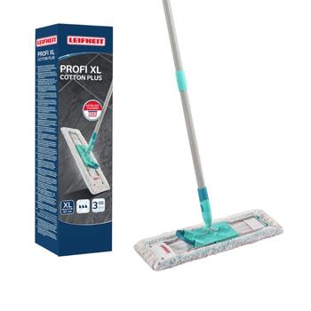LEIFHEIT Щетка для пола со складной ручкой в коробке Profi XL cotton plus 42 см (1055456)