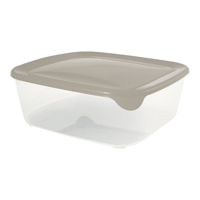 Квадратный контейнер для продуктов Fresh&Go объемом 2,9 л, бежевый. (0800562W07)