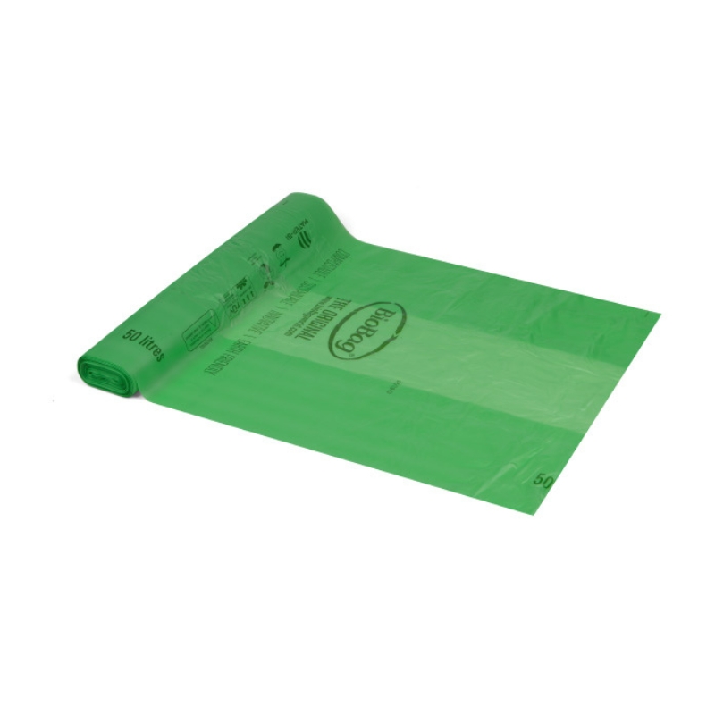 Компостируемые мусорные мешки BioBag 50 л Superline (32 шт. в рулоне) 17 м² 57 x 94 см, зеленые (35187624)