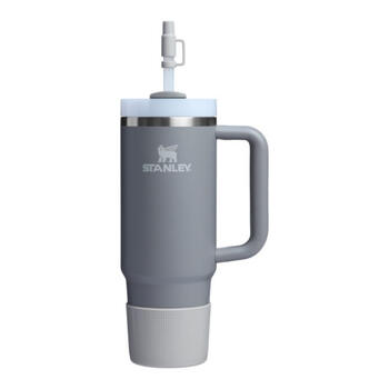 Aizsargpārvalka un salmiņu vāciņu 2 gab. komplekts termokrūzēm 0,89L/0,59L The Quencher Boot + Straw Topper gaiši pelēks (2812478066)