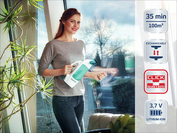 LEIFHEIT Вакуумный стеклоочиститель Dry&Clean с ручкой 43cм (1051001)