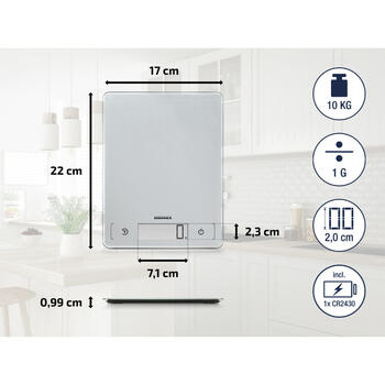 Электронные кухонные весы Page Comfort 300 Slim (1061504)