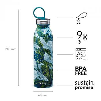 Термо бутылка Aladdin X Naito Chilled Thermavac 0.55L нержавеющая сталь Goldfish Green (2709425010)