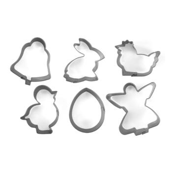 Cepumu un piparkūku formiņu komplekts 6 gab. Lieldienas 5-6x2cm (1415836)