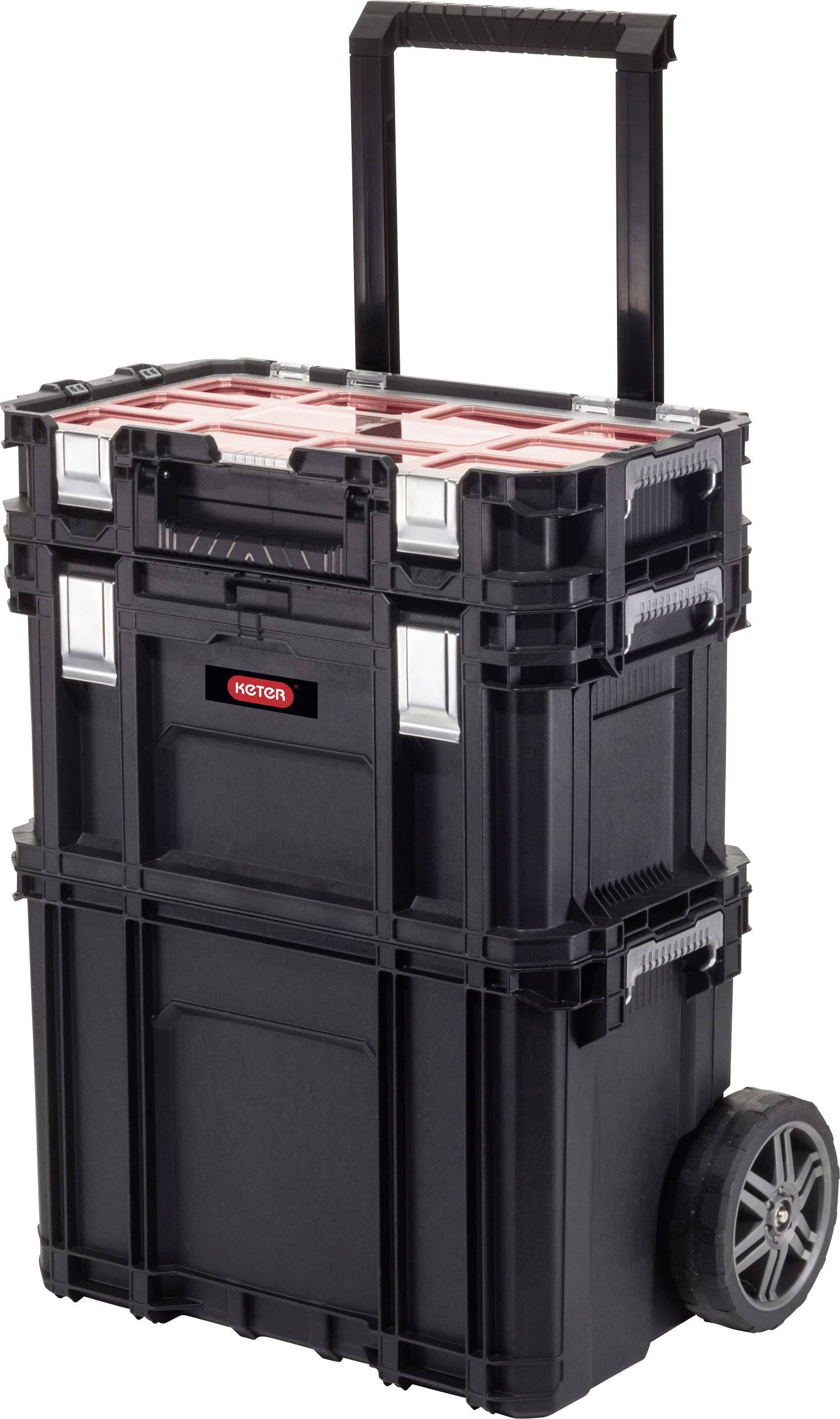 Instrumentu kastu komplekts uz riteņiem Connect Rolling Work Shop Set 56,5x37,3x70cm (30203038)