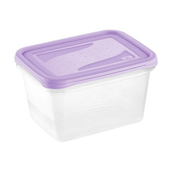 Pārtikas trauciņu komplekts taisnstūrveida 2x2L Fredo „Fresh“ caurspīdīgs/maigi violets (0630676525)