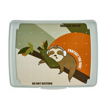 Pārtikas uzglabāšanas trauks deco-click-box mini 0,5L Carla “Lazy Lui” 17x13x3,5cm zaļš (0610696320342)