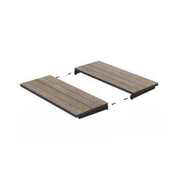 Dārza galds pagarināms Deco Porto Nova Extendable 200-280 oša koka tonis/melns (29214883J56)