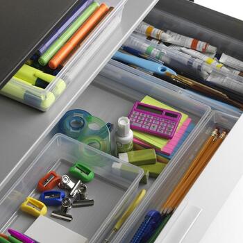 Коробка Sistemo Organizer 7 22,5 x 15,5 x 5 см прозрачная/светло-серая (2310016A94)