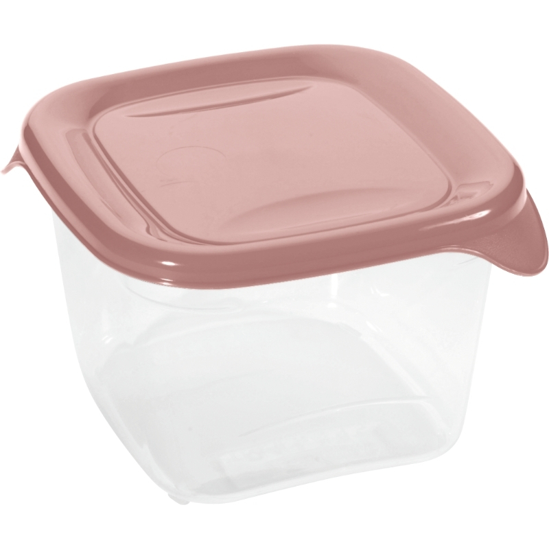 Pārtikas trauciņš kvadrāts 0,45L Fresh&Go rozā (0800558W08)