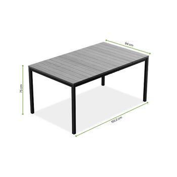 Садовый стол Deco Porto Nova 160, цвет ясеня/черный (29214880J56)