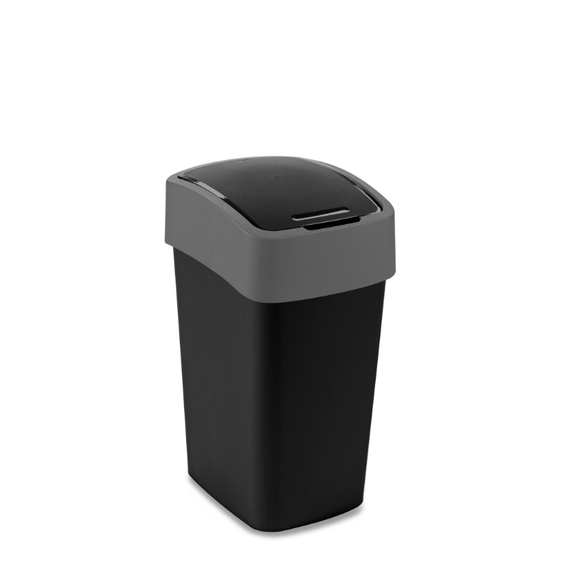 Мусорное ведро Flip Bin 25L черный / серебристый (0802171Y09)