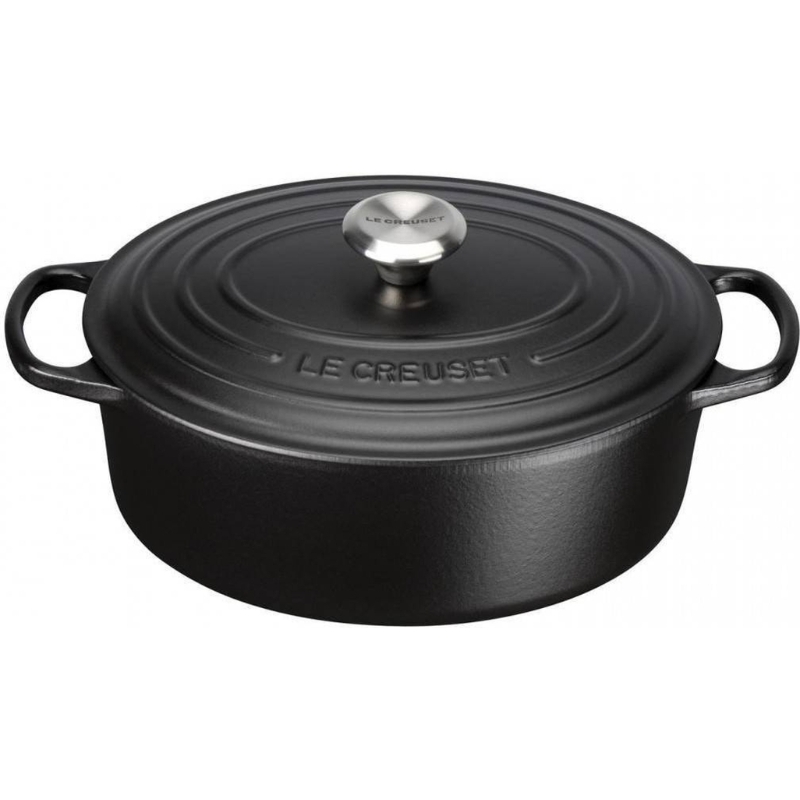 Le Creuset Čuguna katls ovāls 31cm / 6,3L matēts melns  (02726315)