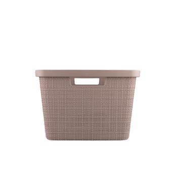 Veļas grozs Jute 46L 59x39x26cm rozā (0808091204)