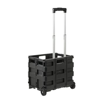 Складная тележка для покупок грузоподъемностью до 25 кг Olli 45 л 38x36x33 см черная (0610196800)