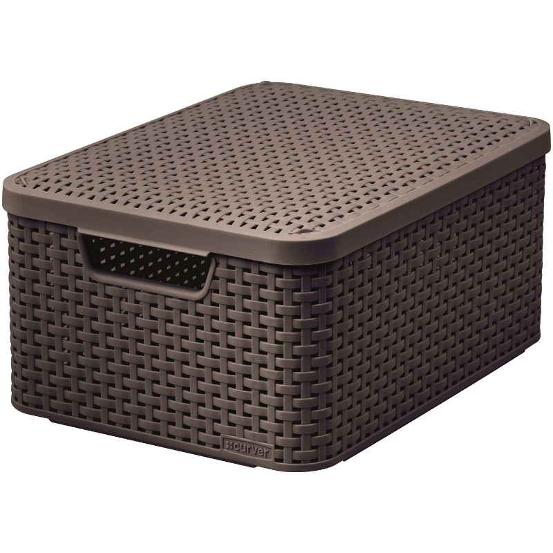 Коробка с крышкой Style M 39,3x29,3x18,7cм темно-коричневая (0803618210)