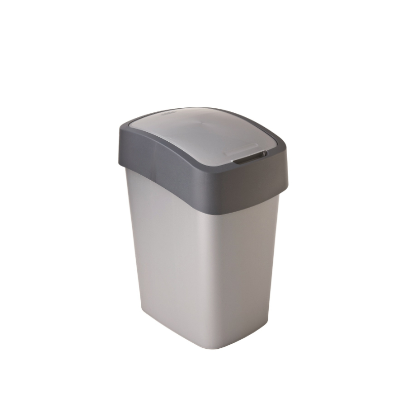 Atkritumu spainis Flip Bin 25L sudraba/pelēks (0802171686)