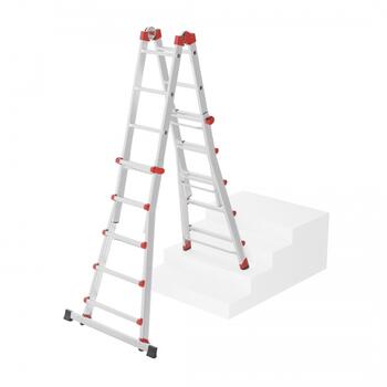 Kāpnes daudzfunkcionālās M80 / alumīnija / 4x5 pakāpieni (037520007)