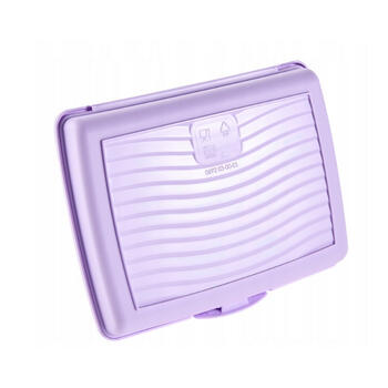 Pārtikas uzglabāšanas trauks deco-click-box mini 0,5L Carla “Capybara” 17x13x3,5cm maigi violets (0610696525337)