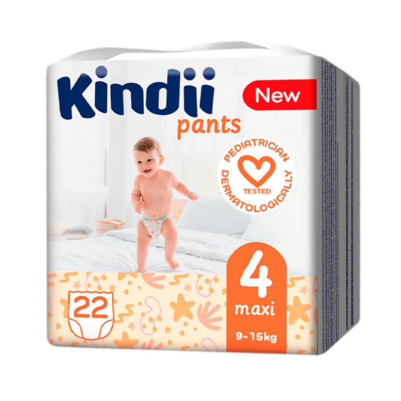 Autiņbiksītes Kindii maxi izmērs 4 (9-15 kg) 22 gab. (2210246135)