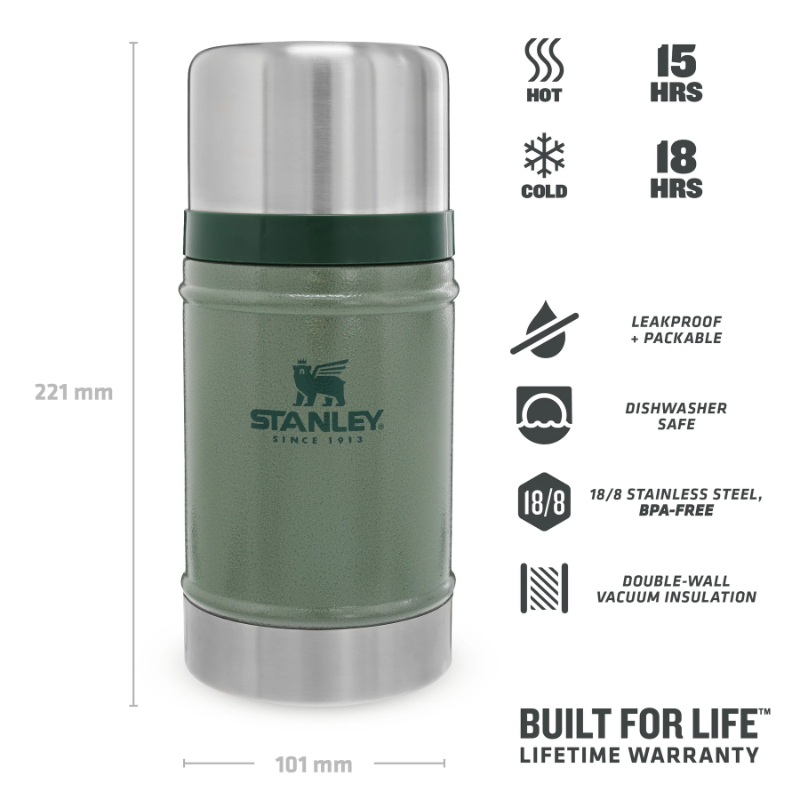Termoss ēdienu Legendary Food Jar 0,7L zaļš (28113500041)