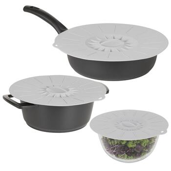 Silikona vāku 3gab. komplekts &Oslash;20/26/30cm pelēks (24302220)