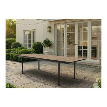 Dārza galds pagarināms Deco Porto Nova Extendable 200-280 oša koka tonis/melns (29214883J56)