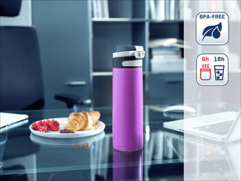 LEIFHEIT Termokrūze Flip 600ml violeta (103274)